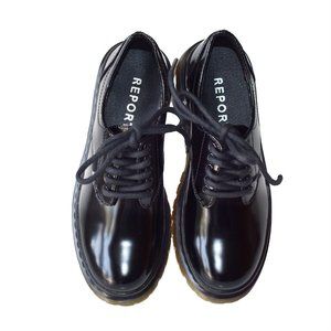 Report Women’s Black Shoes Dannika Stylish Oxfords Flats Footwear Size 6